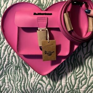 Dr. Martens Pink Heart-Shaped Crossbody Bag